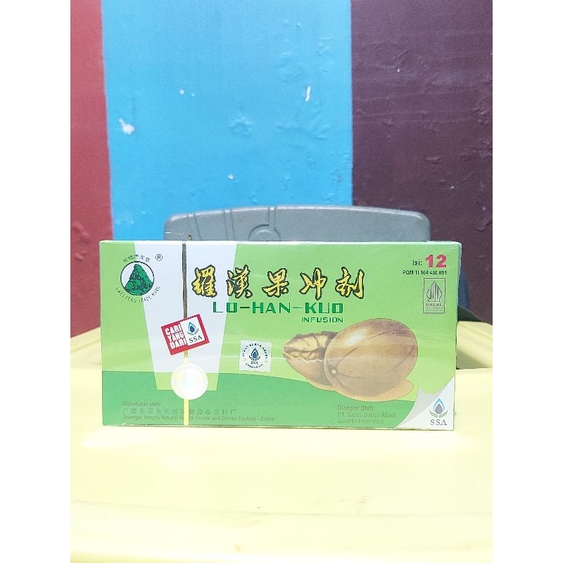 

Lo Han Kuo Infusion isi 12 - Minuman Penyegar Panas Dalam / Batuk