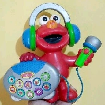 Mainan Elmo Singing second collection rare vintage tahun 2004 original Mattel