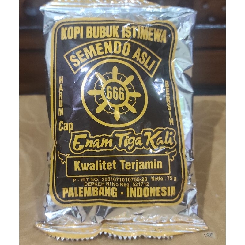 

Kopi semendo cap 666 khas Palembang