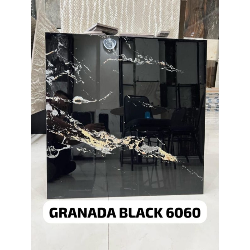 Granit Hitam motif 60x60