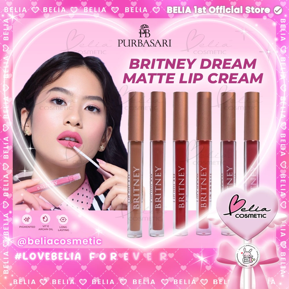 [ BELIA ] Purbasari BRITNEY Dreamy Matte Lip Cream