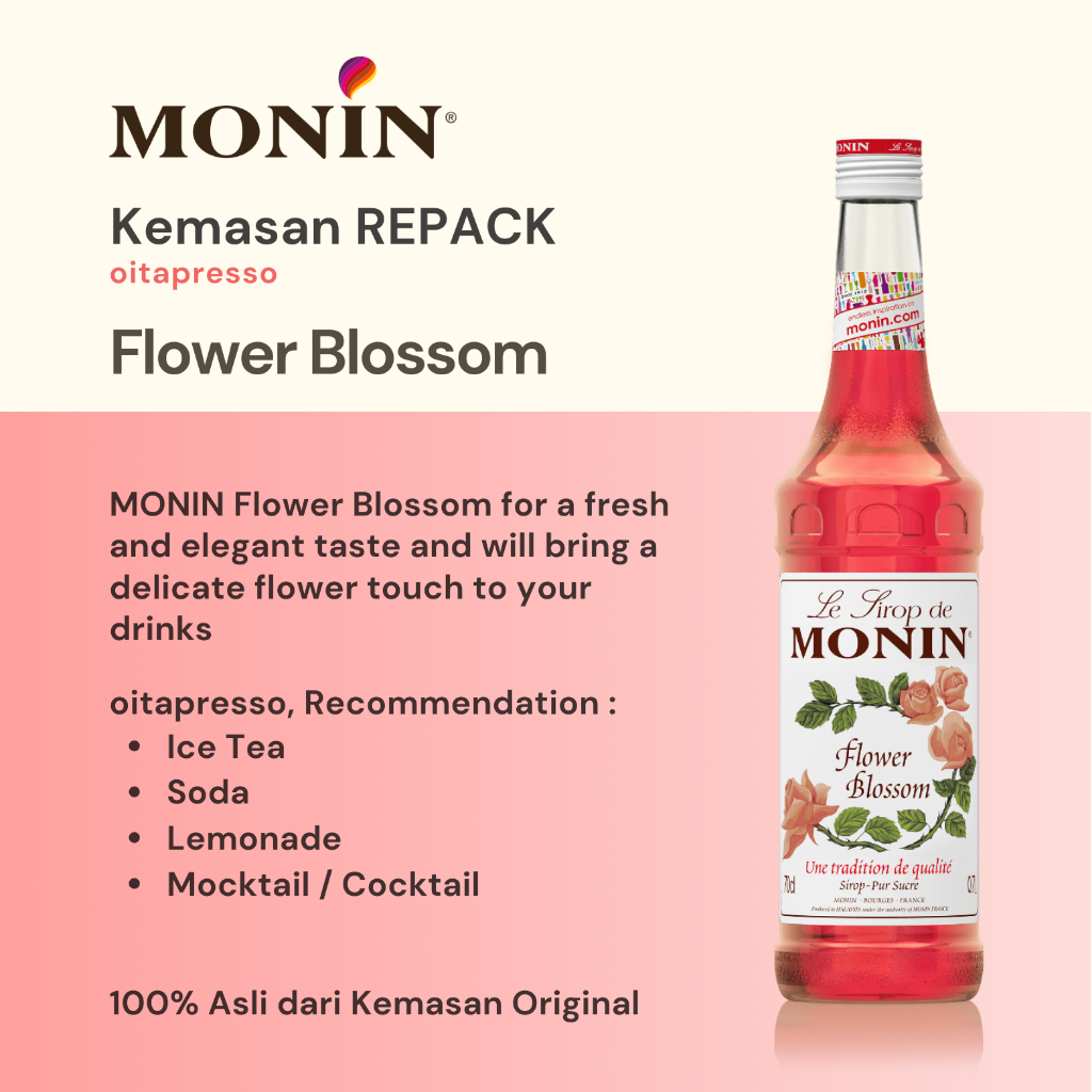 

REPACK - Monin Flower Blossom Syrup [100] g