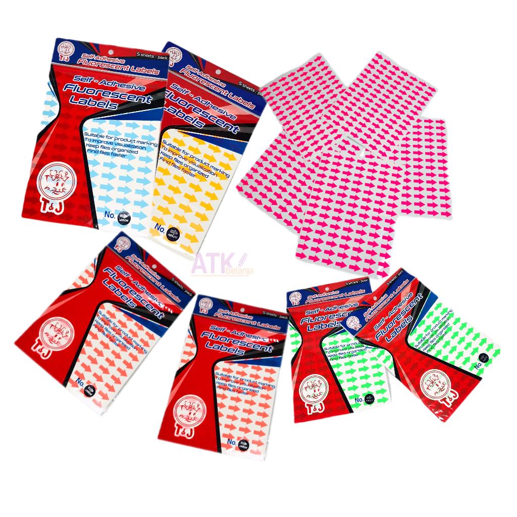 TOM & JERRY - Label Anak Bentuk Panah Kecil Warna - Pad