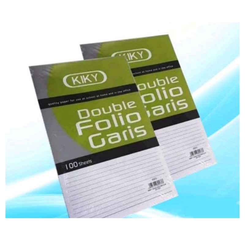 

DOUBLE FOLIO KIKY 100 LEMBAR [ 1 PACK ]