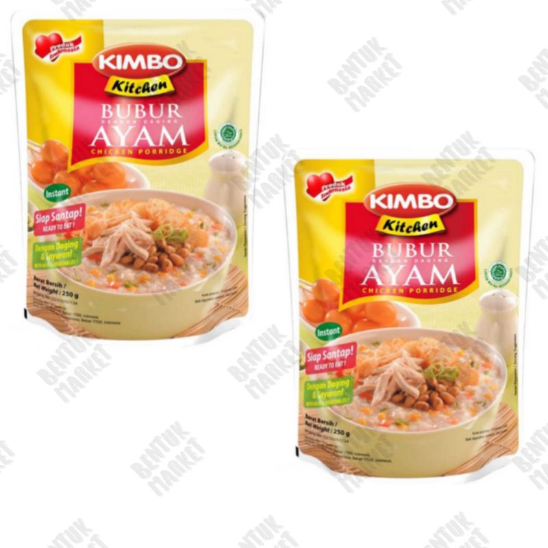 

KIMBO Kitchen Bubur Ayam Pouch 250gr / Bubur Ayam Instan