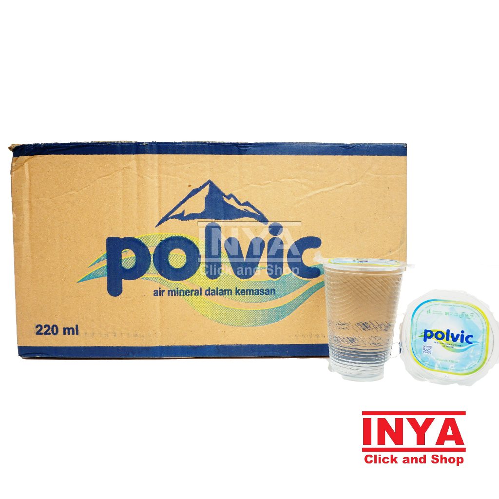

Polvic Air Minum Kemasan 48x220ml BOX - Kemasan Gelas - Water