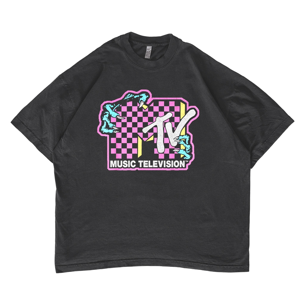Kaos Vintage MTV Music Television Oversize T-shirt (Zombie)