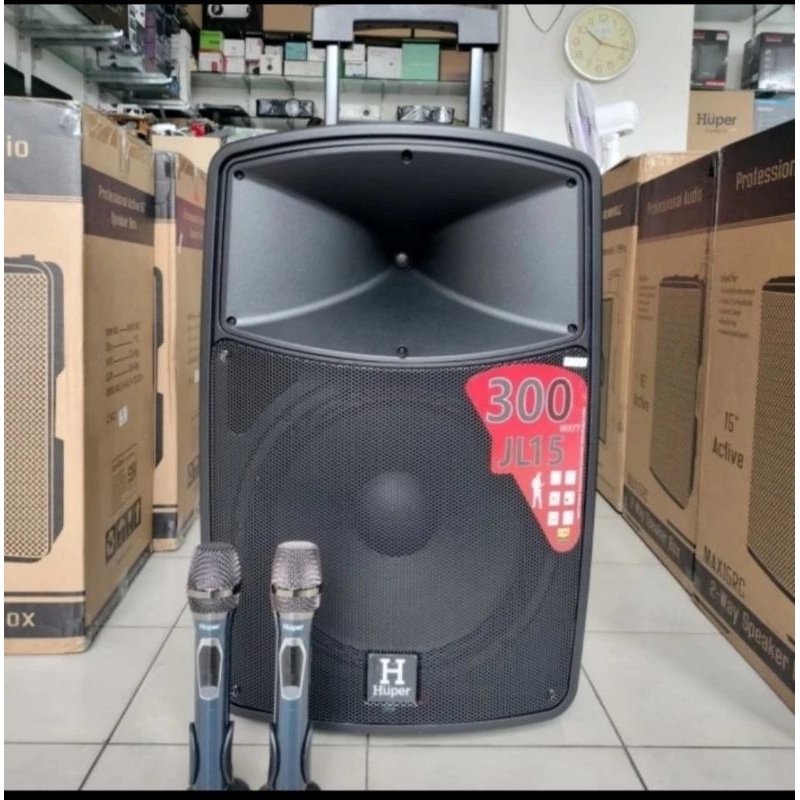 SPEAKER PORTABLE HUPER GL15 SPEAKER PORTABLE METTING HUPER GL15 HUPER RESMI ORIGINAL