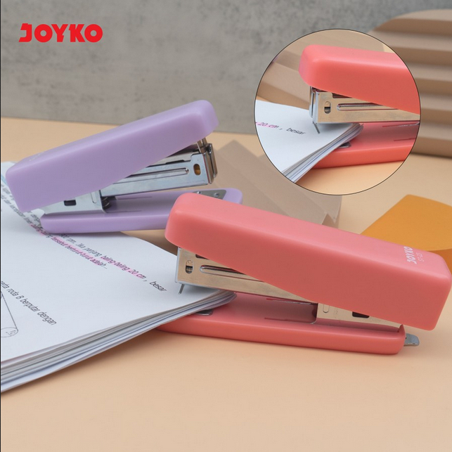 

Stapler Joyko ST-23 warna pastel dengan ukuran isi no.3