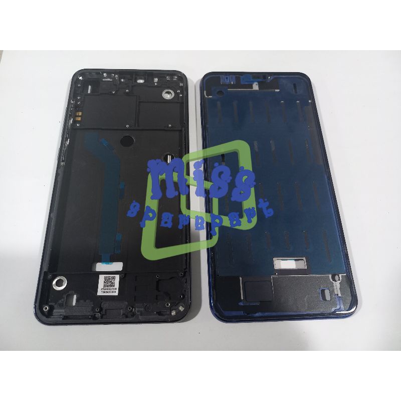 Frame LCD Tulang Tengah XIAOMI MI8 Lite Tatakan Bezel Bazel BLACK