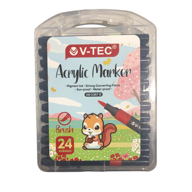 

Acrylic Marker AM 5367 B V-TEC / Spidol Akrilik 24 Warna