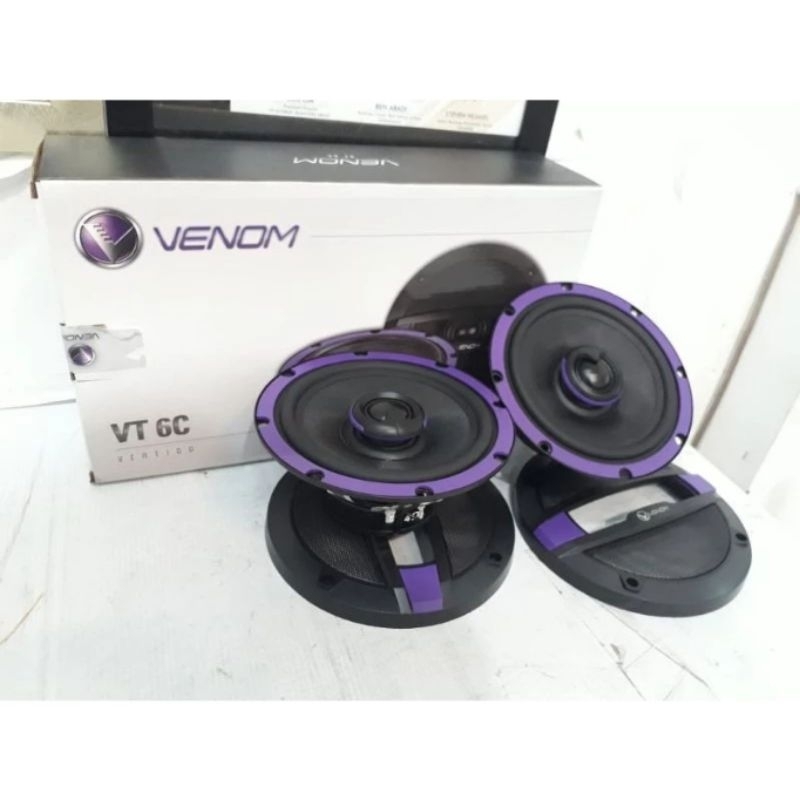 Speaker Coaxial Venom Vertigo VT 6C / Speaker Mobil Venom 6.5 Inch