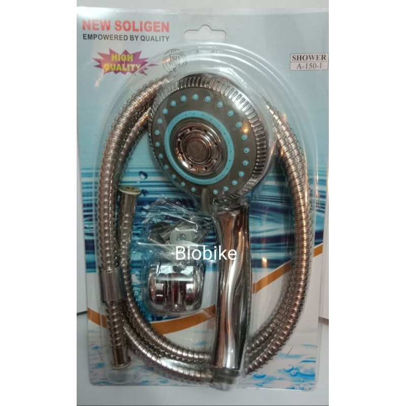 hand shower Soligen chrome tipe A 150 I shower mandi soligen