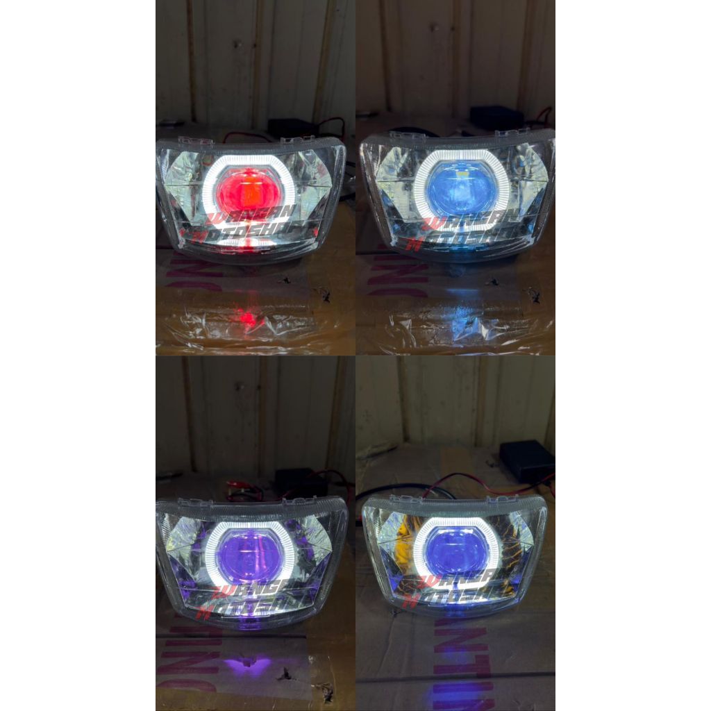 LAMPU DEPAN FIZR FIZ R F1ZR BILED 4 INCH/ DAYMAKER FIZ R/ REFEKTOR FIZ R LED PABRIKAN