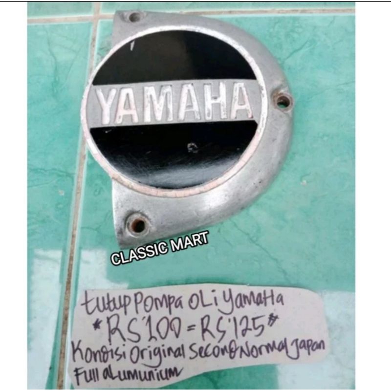 TUTUP POMPA OLI BLOK BAK KOPLING KANAN YAMAHA RS RS100 RS125 ORI