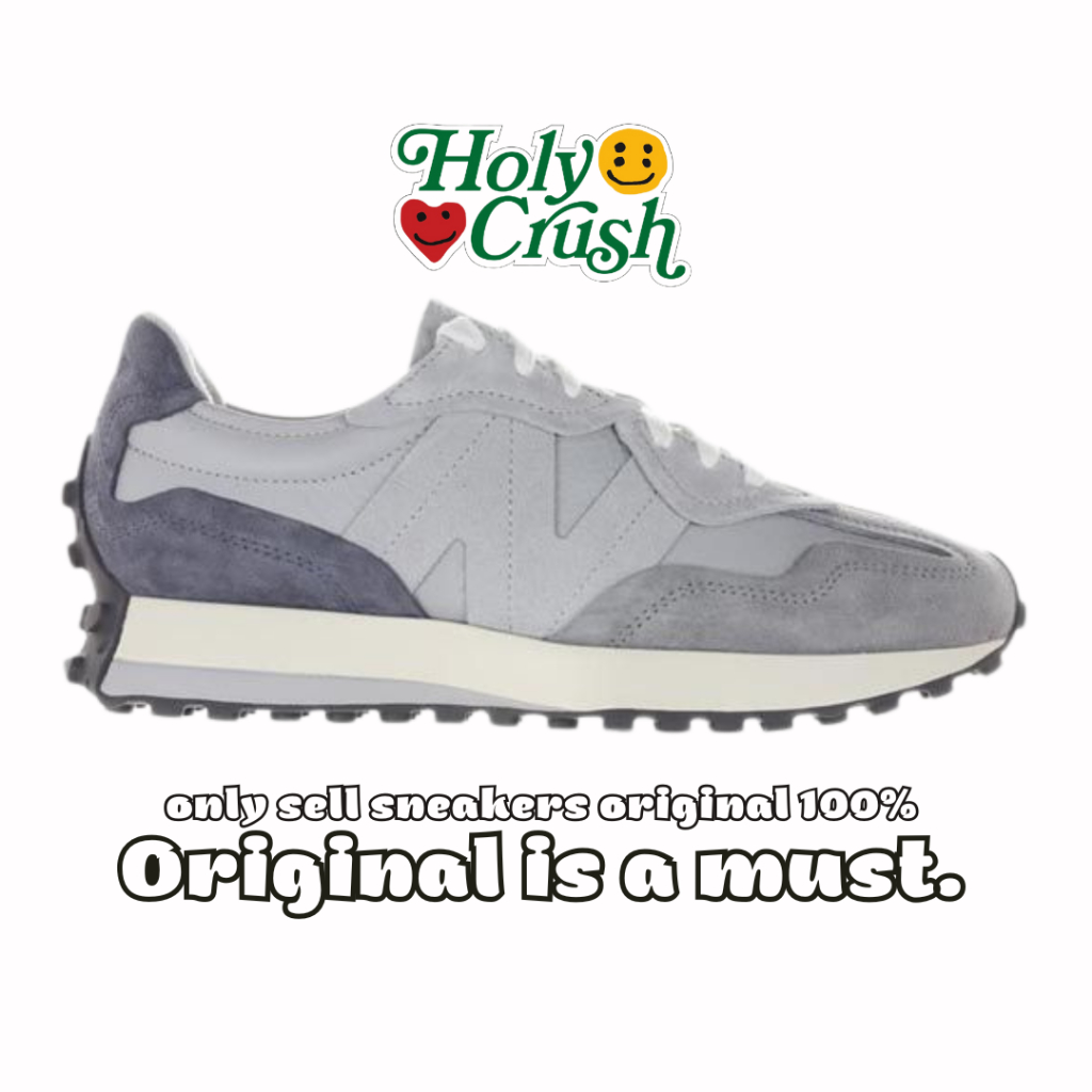 New Balance 327 Unisex's Grey - U327WGC (PIG SKIN) - Original 100%