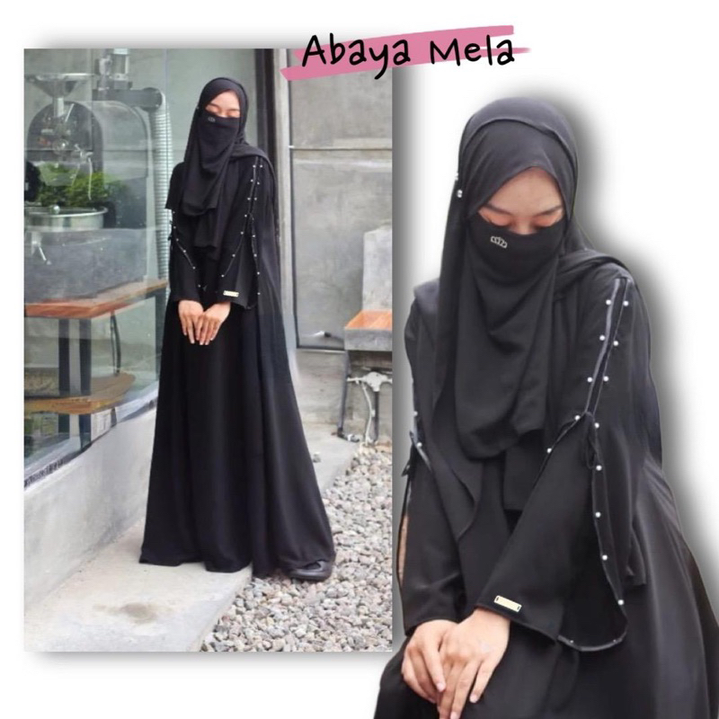 Abaya Polos Gamis Hitam pekat Jetblack saudi dres mewah simpel umroh