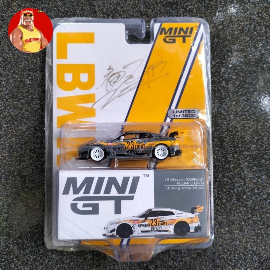 mini gt lbwk r35 formula drift chase sign kato