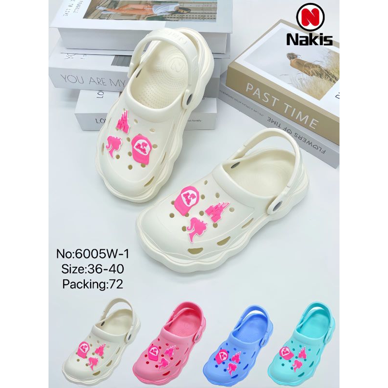 Sandal karet bakpao viral croc wanita golfer 805/Selop Baim