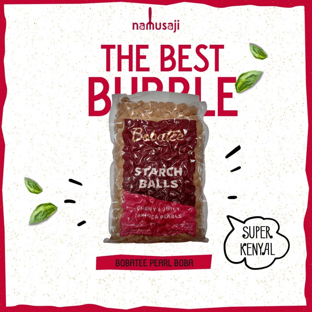 

Bobatee - Tapioka Pearl Bubble | Topping Boba Instan - Kemasan 1kg