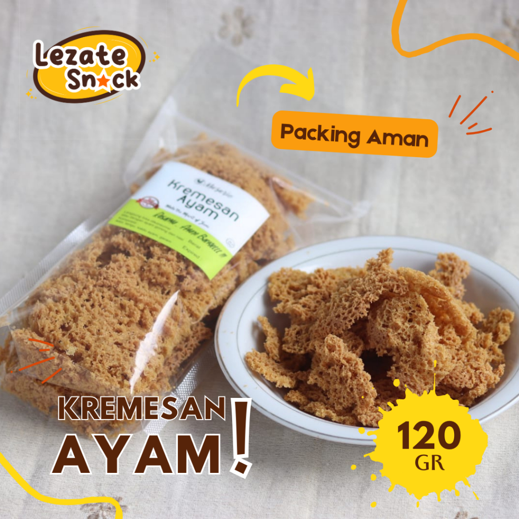 

Kremesan Ayam Goreng 120 GR Enak Murah Renyah Kremes Ayam Kampung Khas Malioboro Suharti Roker Keraton WAP