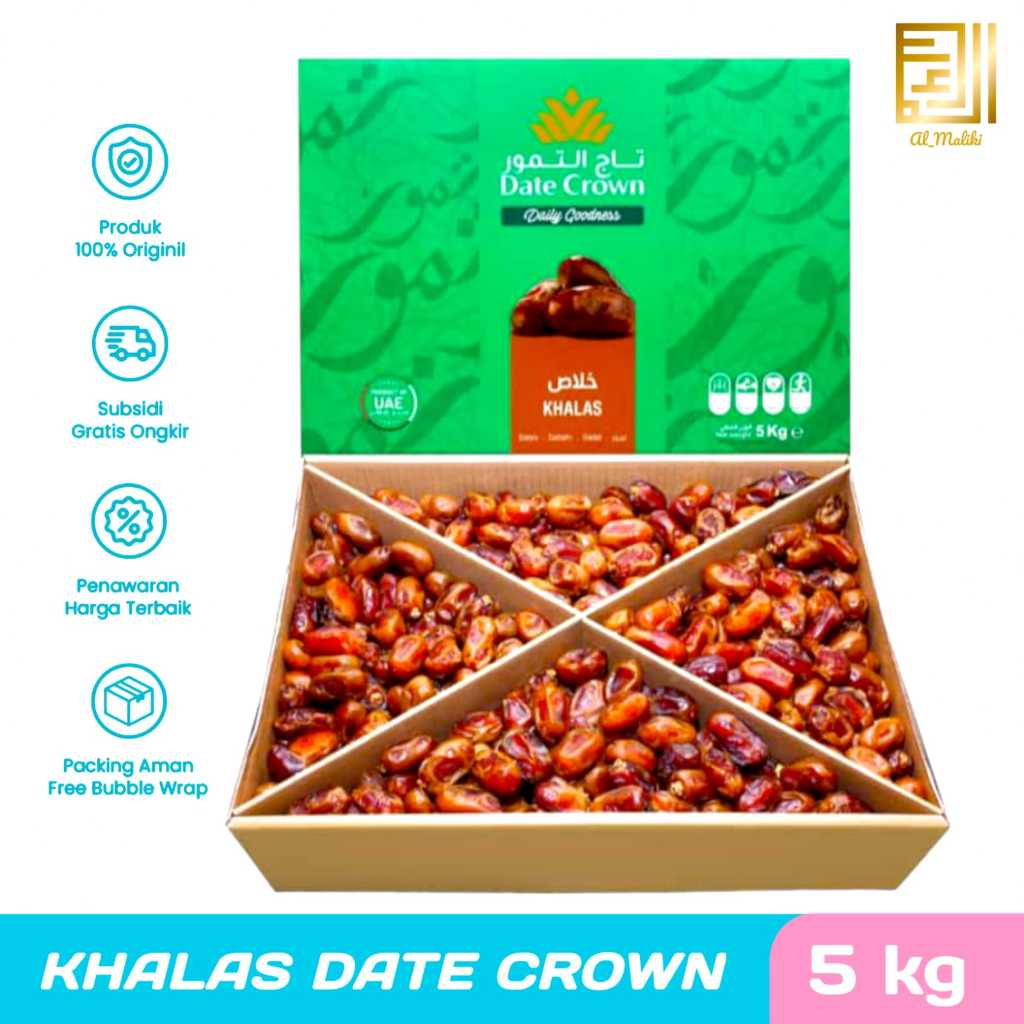 

Kurma Khalas 5kg I Khalas Date Crown Original