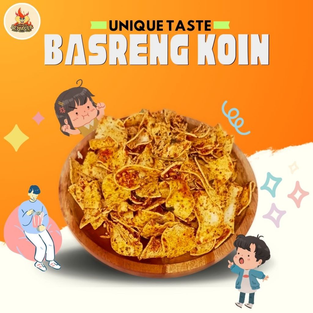 

Makaroni Pemager Basreng pedas asin gurih nagih daun jeruk