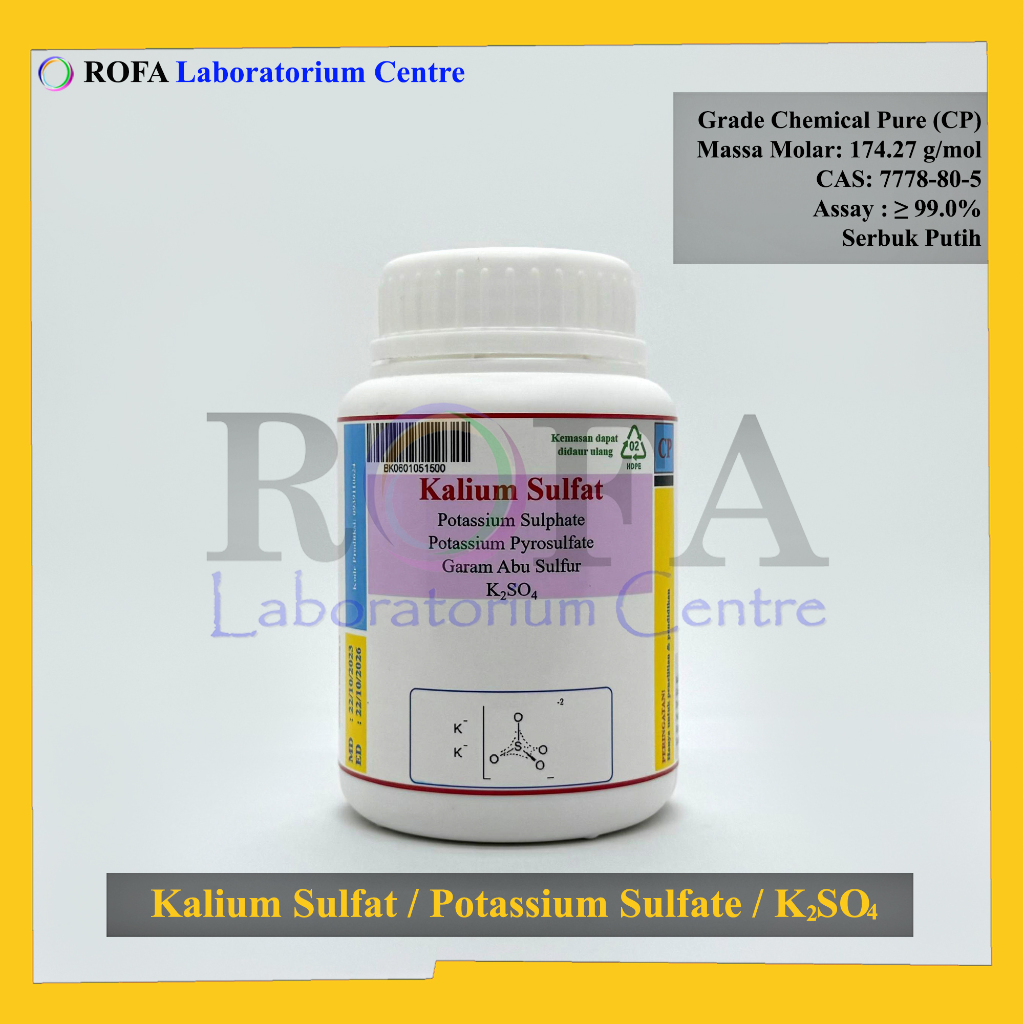 ROFA Kalium Sulfat / Potassium Sulfate / K2SO4 CP 500 Gram