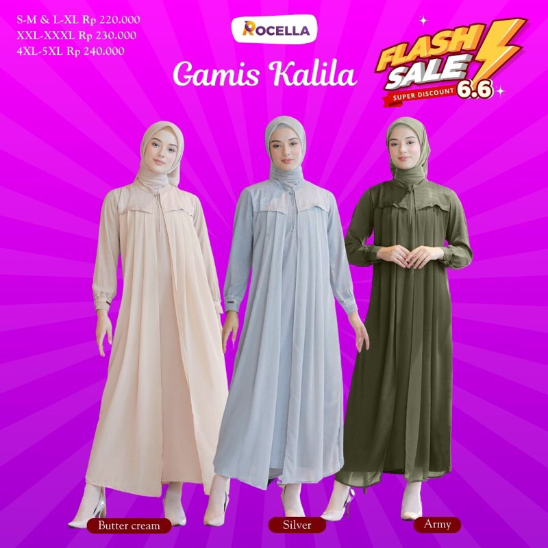 GAMIS KALILA || GAMIS KALILA ROCELLA TERBARU || ROCELLA TERBARU