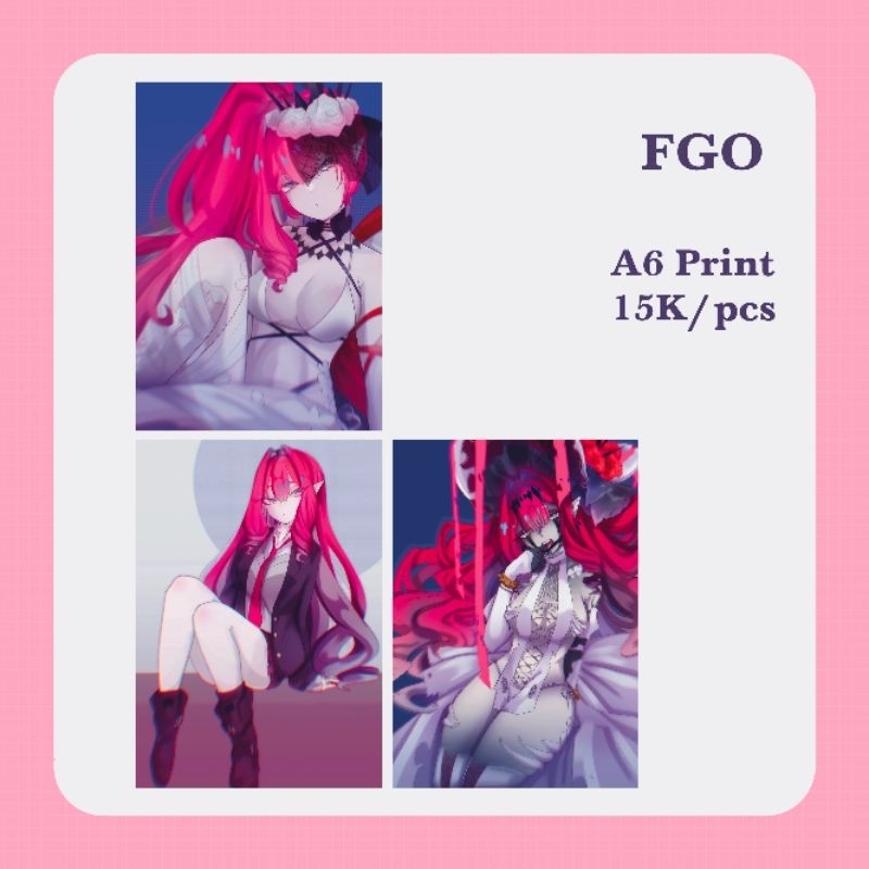 Fate/Grand Order FGO fanmerch art print A6 Baobhan Sith Fairy Knight Tristan
