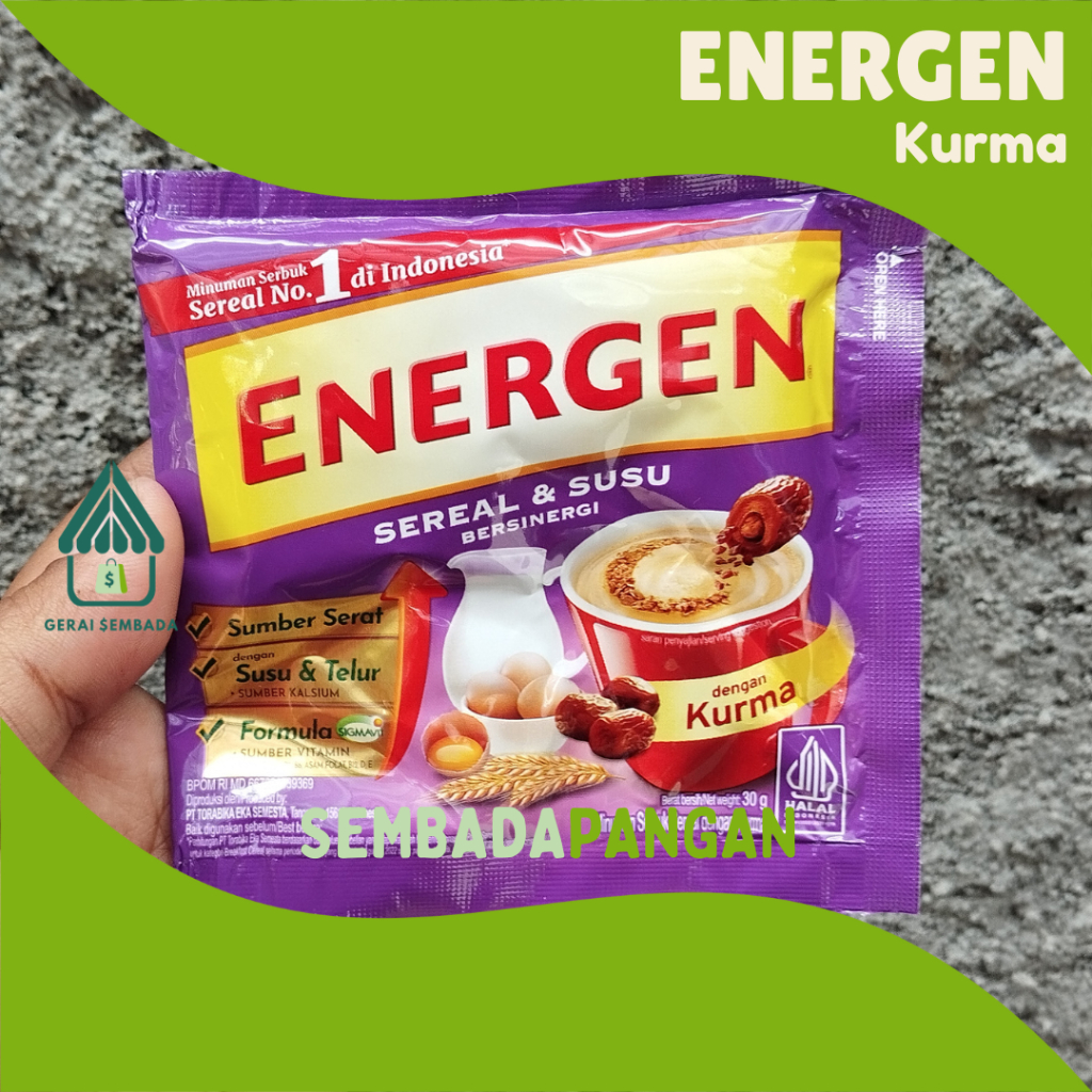 

Energen Sereal Rasa KURMA kemasan 30 gram - GERAI SEMBADA