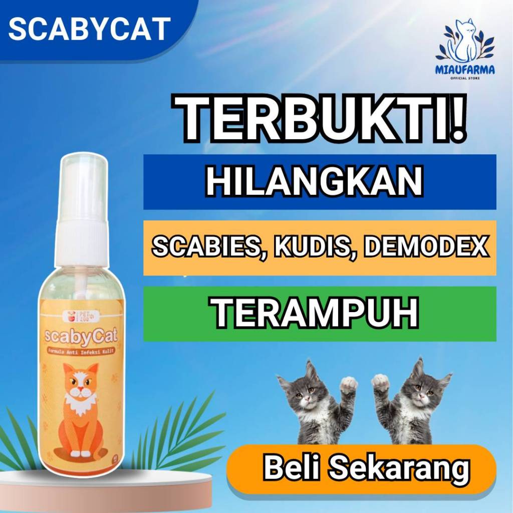 Obat Scabies Kucing Obat Kucing Gatal Kurap Jamuran Kucing Cat Kitten Gudik  Ampuh Dan Aman Garansi 