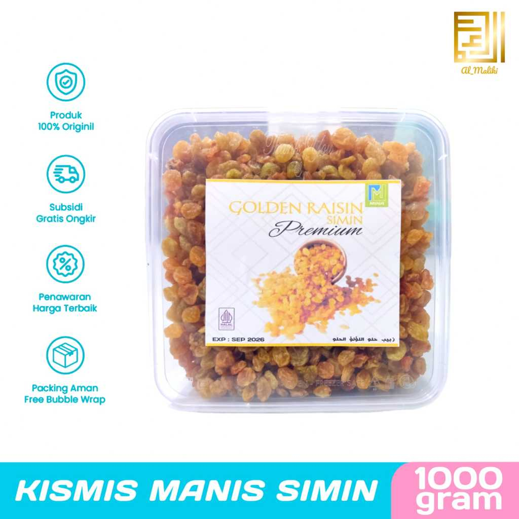 

Kismis Arab Manis 1kg I Golden Raisin Simin Thinwall