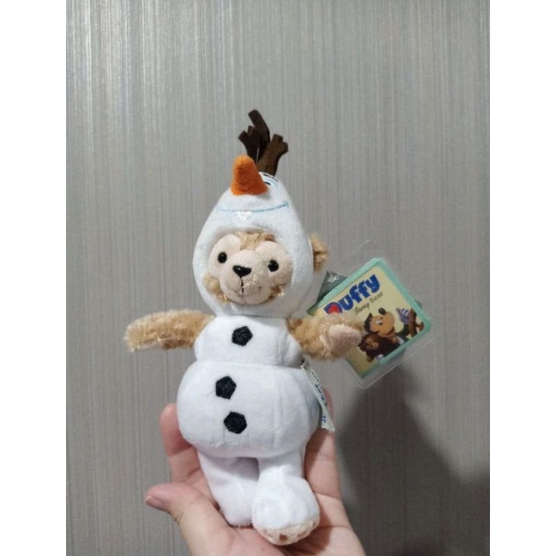 Boneka Ganci Duffy Disney Kostum Woody dan Olaf