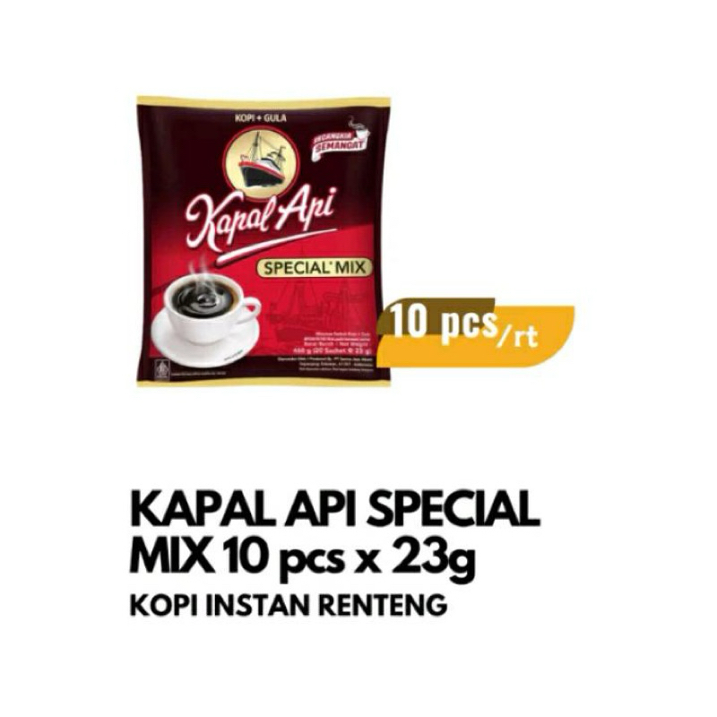 

KOPI KAPAL API SEPCIAL MIX RENCENG 10 pcs