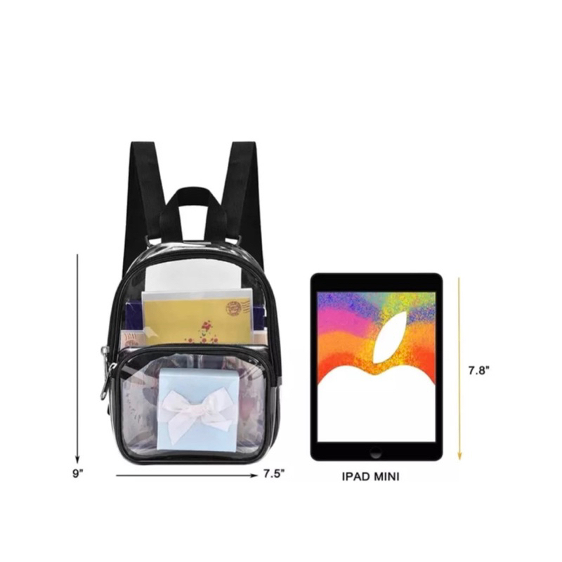 (PAP) Tas ransel transparan /Tas tranparan / Tas wanita terbaru 2026 / Tas Ransel Anti Air Transpara