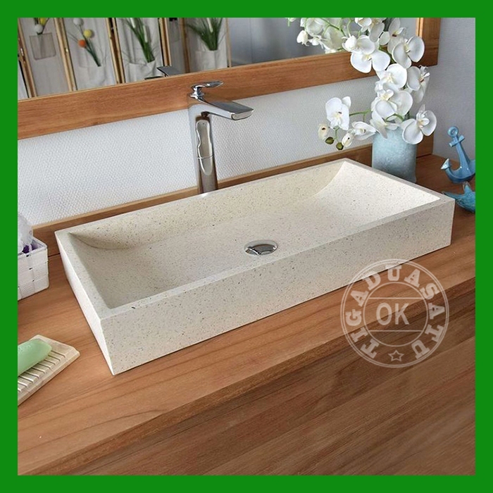 Wastafel Cuci Tangan Kotak Terazzo