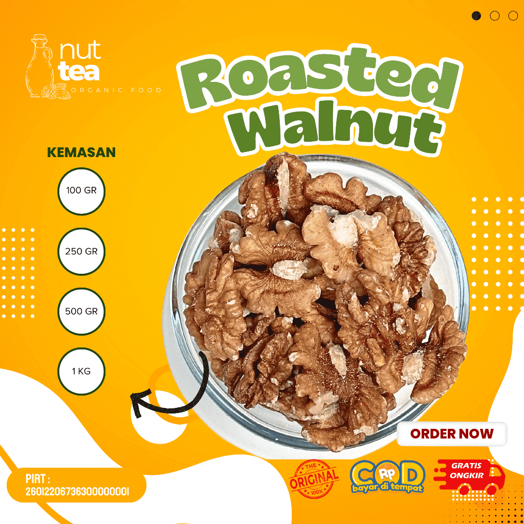 

Roasted Walnut 250gr - Kacang Walnut Panggang