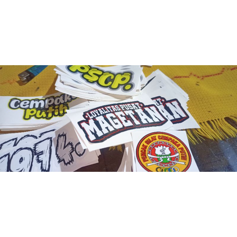 

5 stiker|STIKERPSCP|STIKERCEMPAKAPUTIH|vinlyglossy