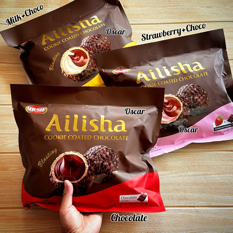 

Ailisha Cookie coated chocolate 200g family pack