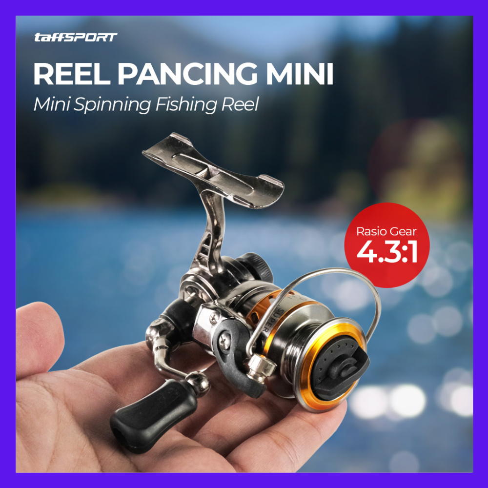 Reel Pancing Mini Rill Mini Reel Pancing Murah Reel Pancing Mini Spinning 4.3:1 Gear Ratio - MN100