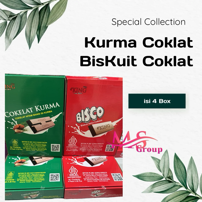 

Coklat Batang DKING Cokelat BISCO Chocolatte KURMA isi 80PCS MiX 2 varian