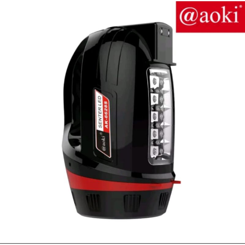 Senter led +emergency AOKI 6628 senter cas paling terang