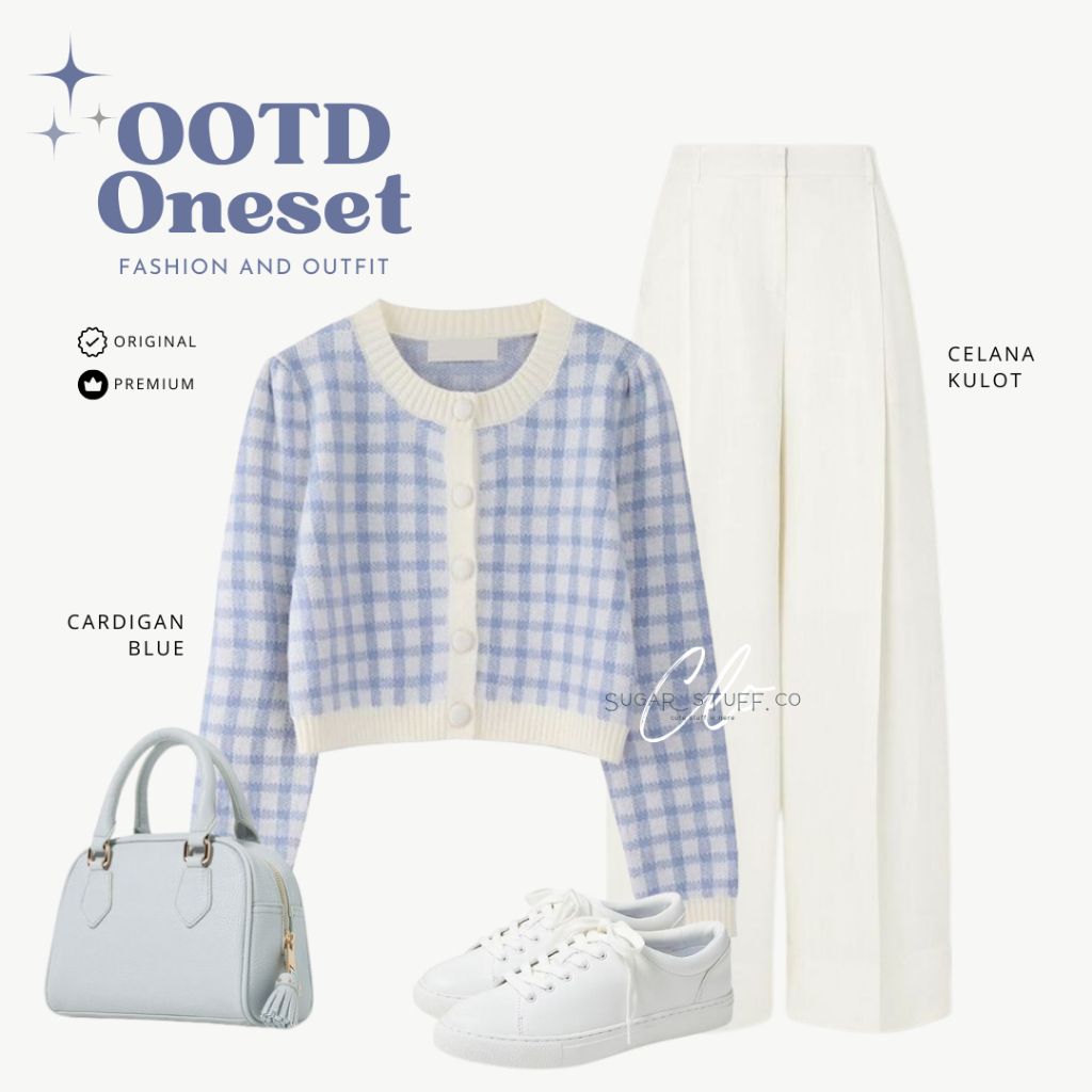 MX10 - Oneset Remaja Anak Perempuan Korean Look Outfit Kerja Nongkrong One Set Setelan Wanita OOTD K