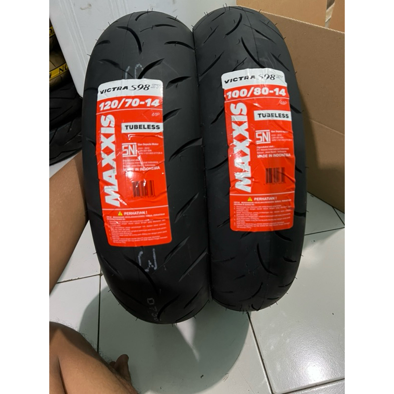 Maxxis victra Pcx150/Vario160 MAXXIS VICTRA 120/70-14 100/80-14 TERMURAH