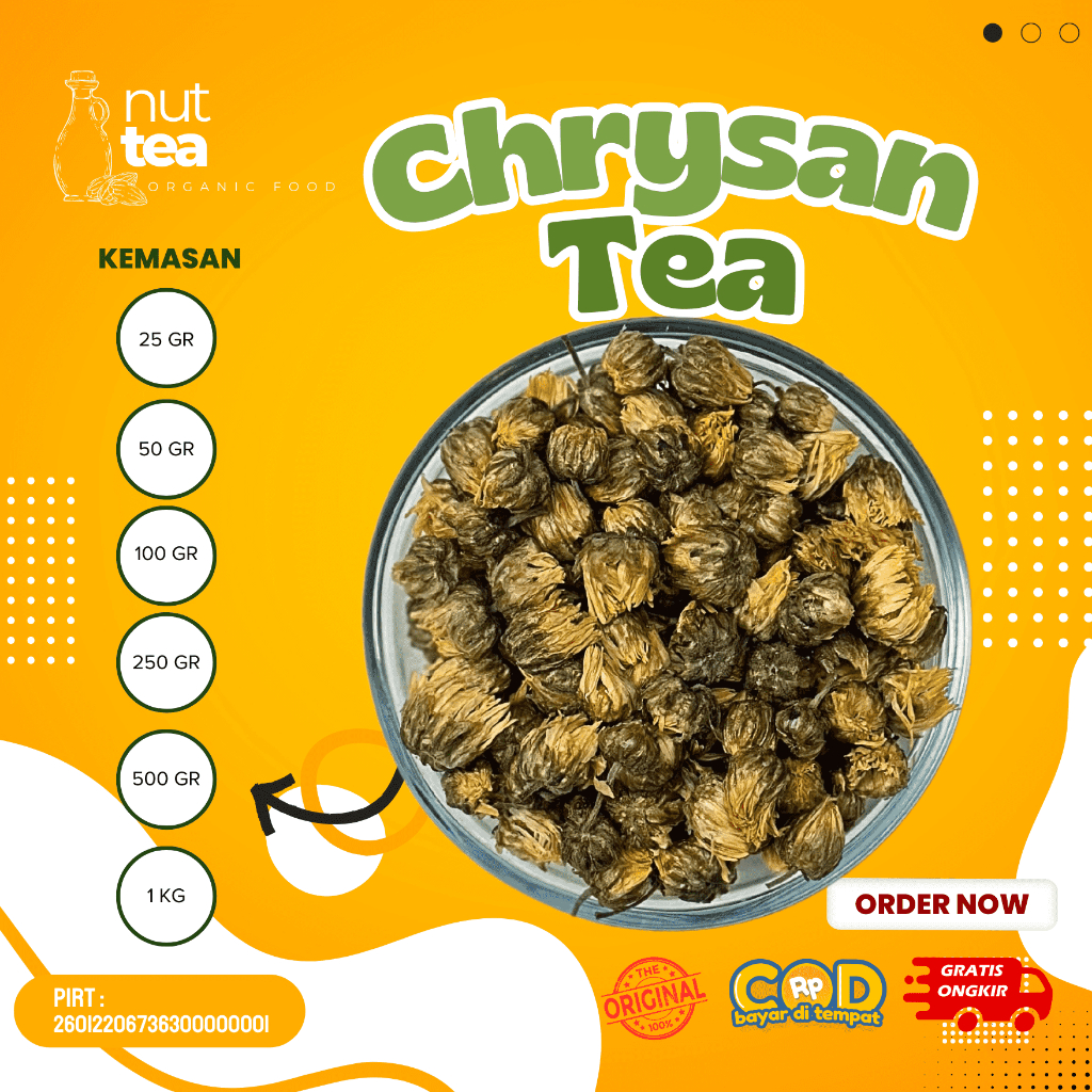 

Teh Baby Krisan 50gr - Chrysanthemum Tea / Ci Hua Cing / Bunga Krisan