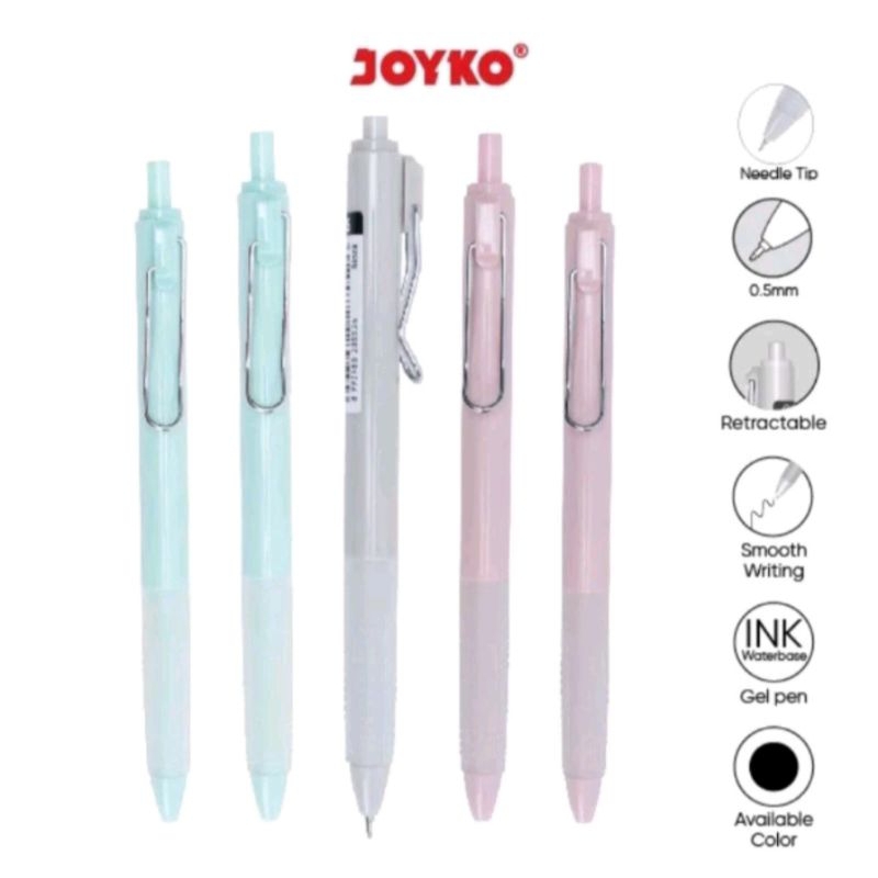 

BULPEN/BULPOINT GEL JOYKO PASUTERU GP-343 0,5MM ( 12 BIJI )