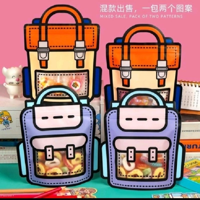 

BINGKISAN PLASTIK GOODIE BAG 3D ANTI AIR STANDING