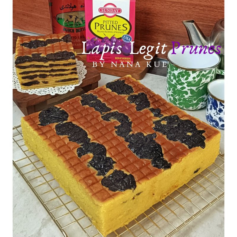 

Kue Lapis Legit Loyang Wisman Wijsman Nana Kue dari Jambi Halal - Susu Bumbu Prunes Plum Coklat Nanas Pandan Surabaya