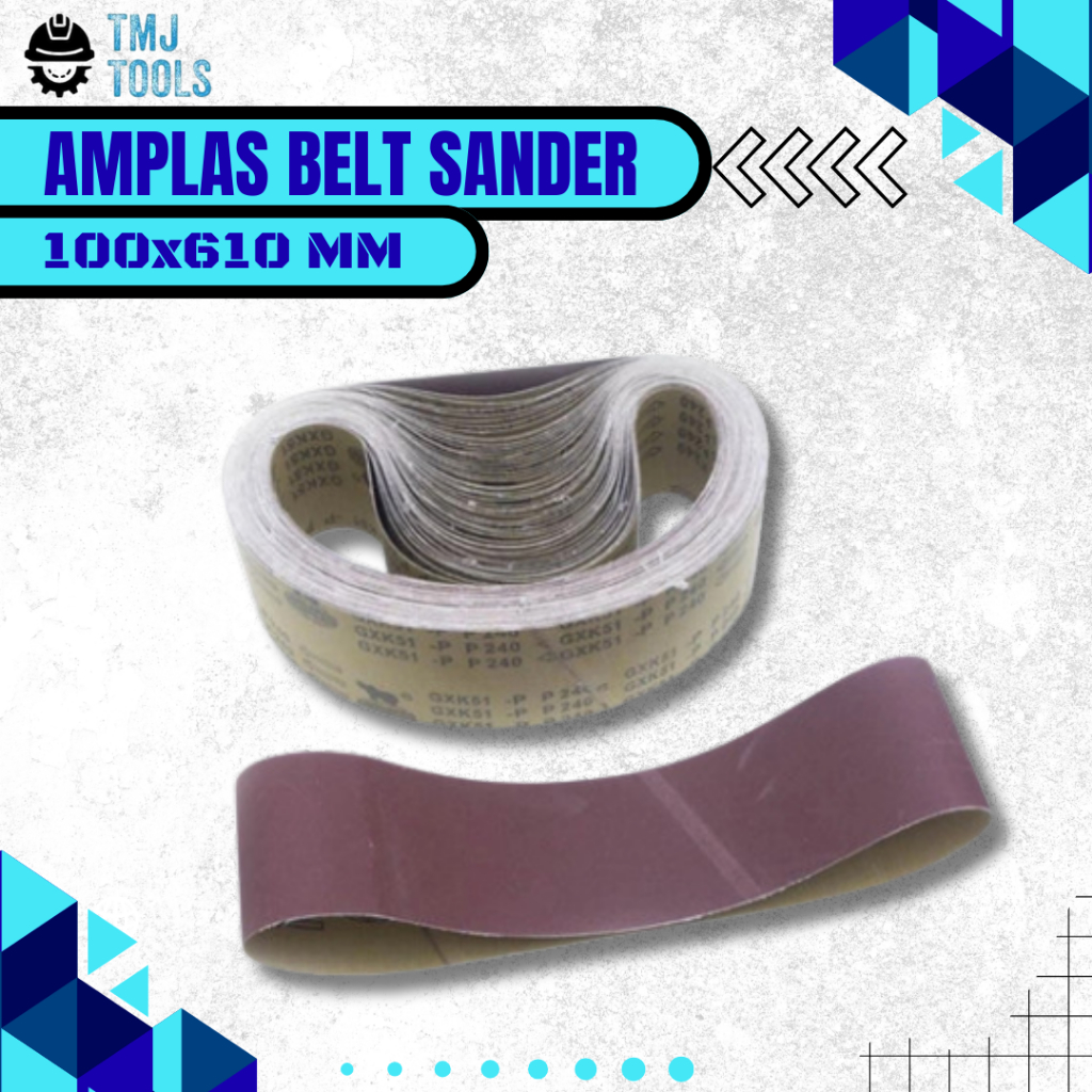 Amplas Belt Sander 100x610 mm Ekamant Amplas Sabuk Selendang Ukuran 100 x 610 mm Refill Mesin Amplas